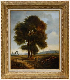 J. de Valmont - Framed 19th Century Oil, A Displaced Soldier