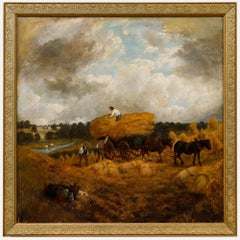 J. F. Hughes  - 1863, huile, transportant du blé près d'Ascot