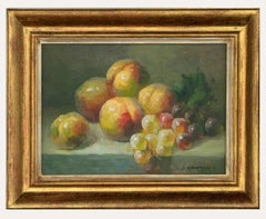 J. Howard - Framed 20th Century Oil, Still Life of Peaches
Grapes J. Howard - Framed 20th Century Oil, Still Life of Peaches
Grapes