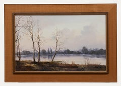 J. K.K. Whitton - Olio del 20° secolo incorniciato, Alberi tranquilli