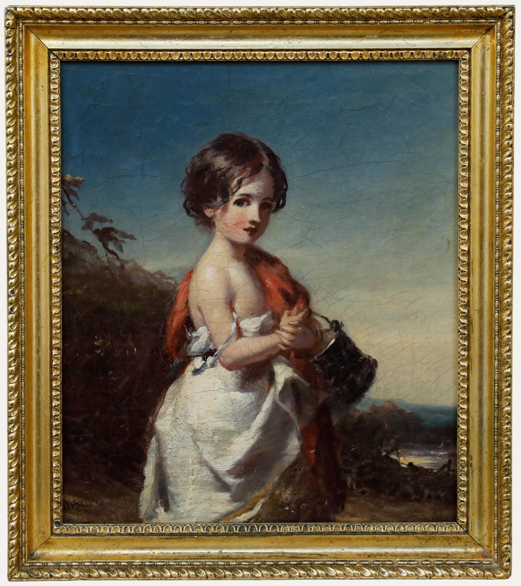 J. P Drew (fl.1835-1861) - 1850 Oil, The Water Carrier