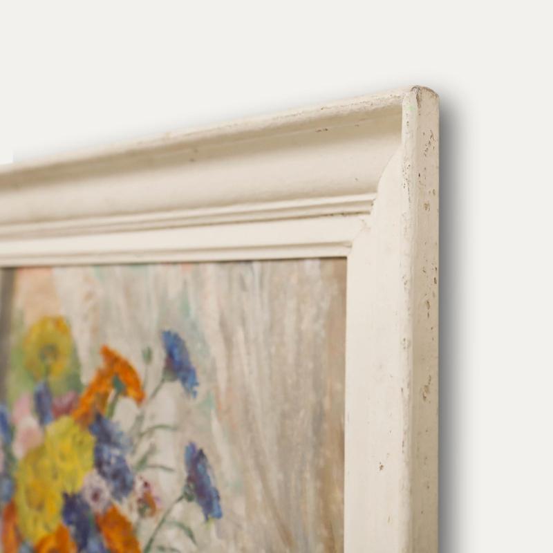 J. Poupinot - 20th Century Oil, Summer Flowers For Sale 1