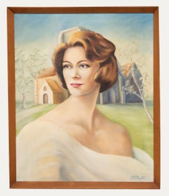 J. R. Porter - 20. Jahrhundert Ölgemälde, Porträt der Braut, Porträt der Braut
