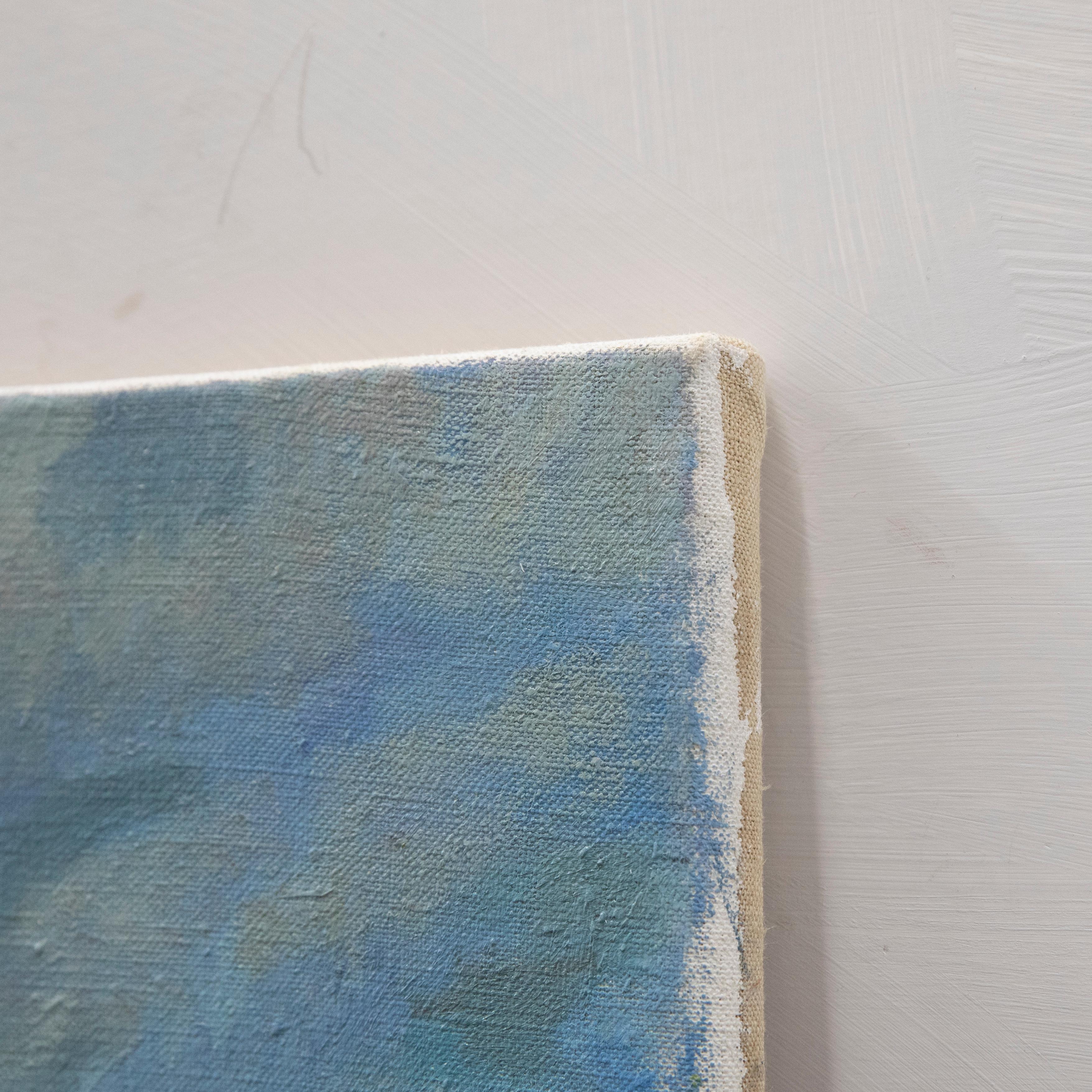 Eine reizvolle Frühlingslandschaft mit Hecken und Bäumen vor einem bedeckten Himmel an einem Frühlingsmorgen. Signiert unten rechts. Auf Leinwand auf Keilrahmen.
