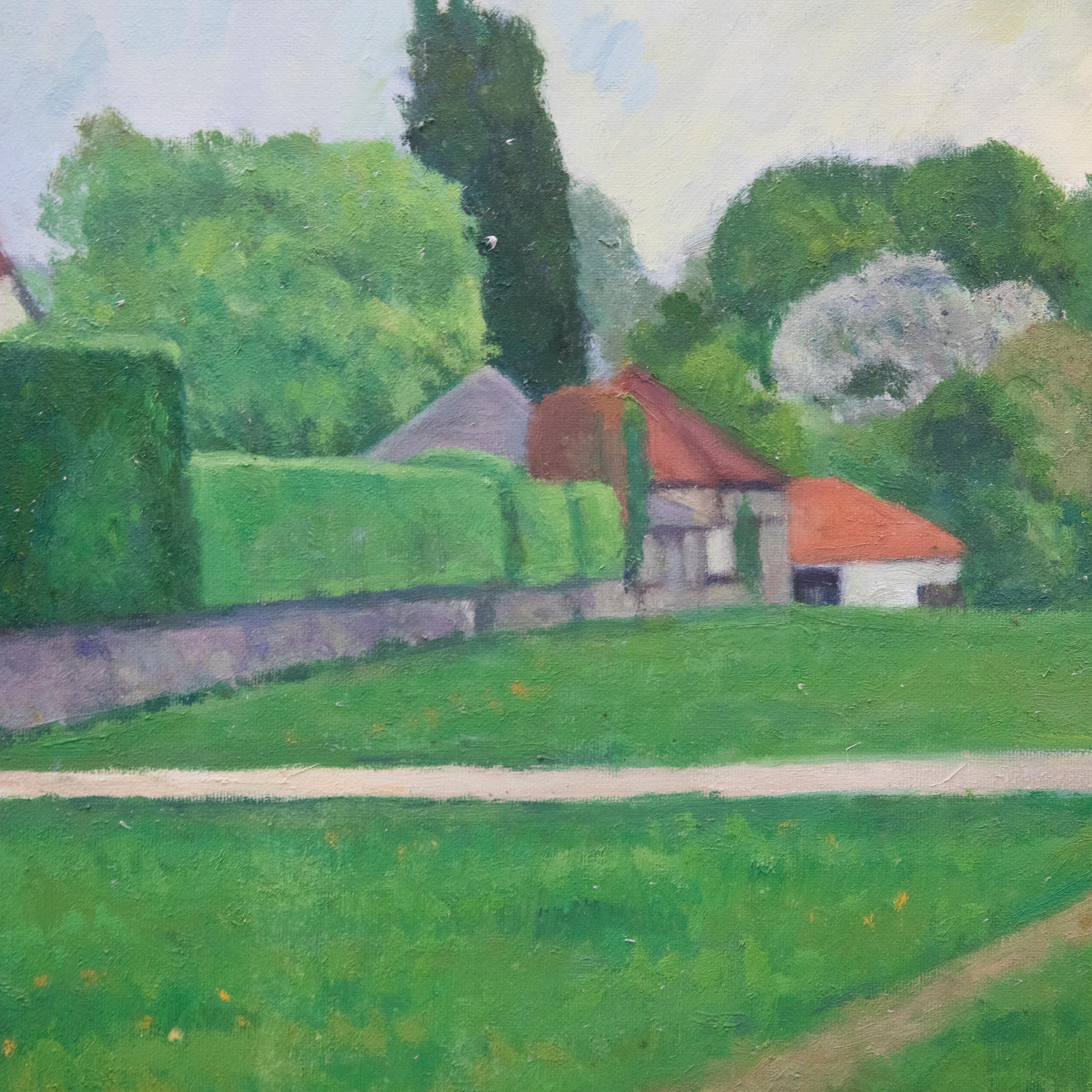 J. Simpson - 20th Century Oil, View of the Farm For Sale 1
