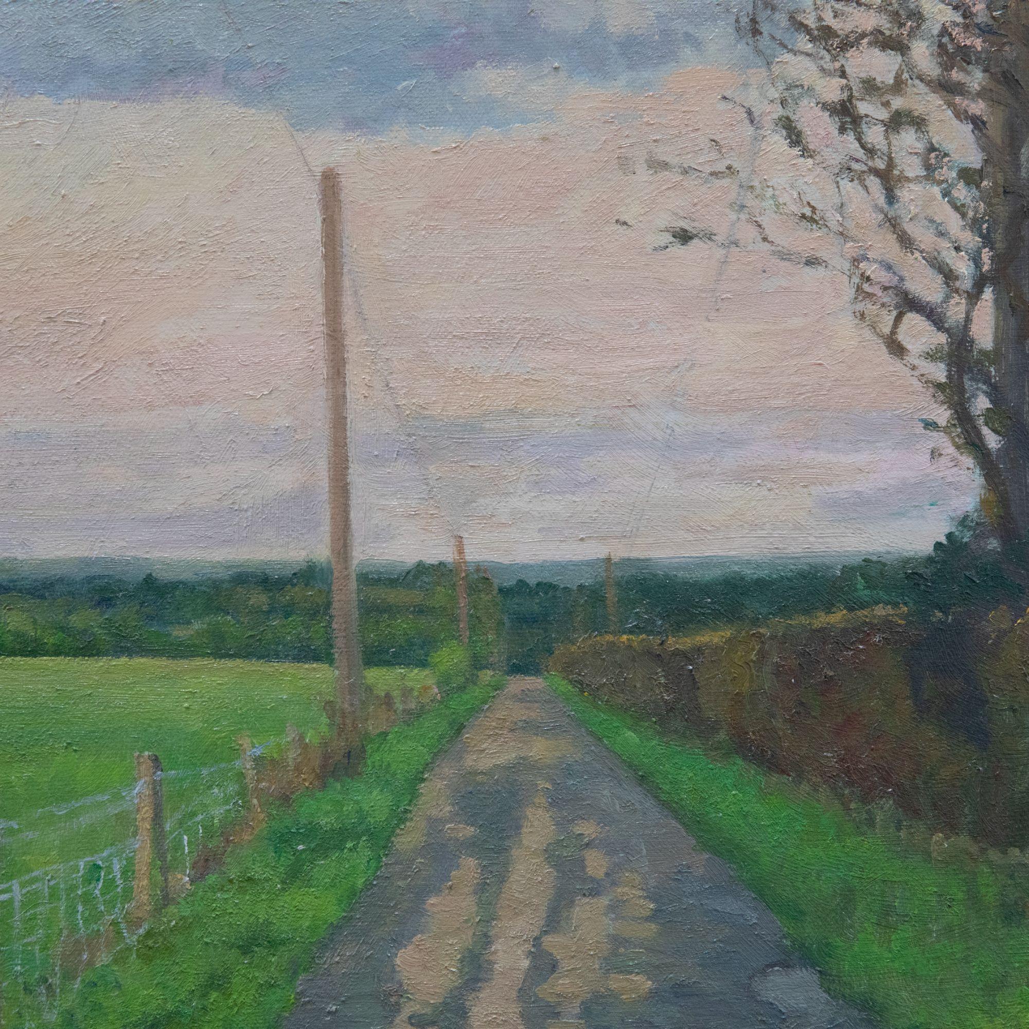J. Simpson - Contemporary Oil, Track to the Farm For Sale 1
