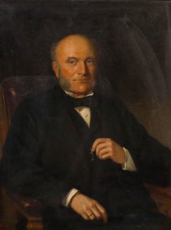 J. Sydney Willis Hodges (1829-1900) - 1876 Oil, Portrait of George Pridham