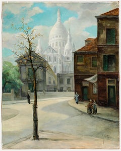 J. W. Helmer - Mid 20th Century Oil, Sacré-Cœur