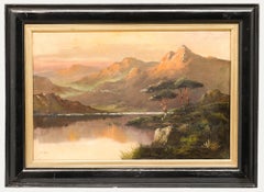 Jack M. Ducker (fl.1910-1930) - Framed Early 20th Century Oil, Amber Light