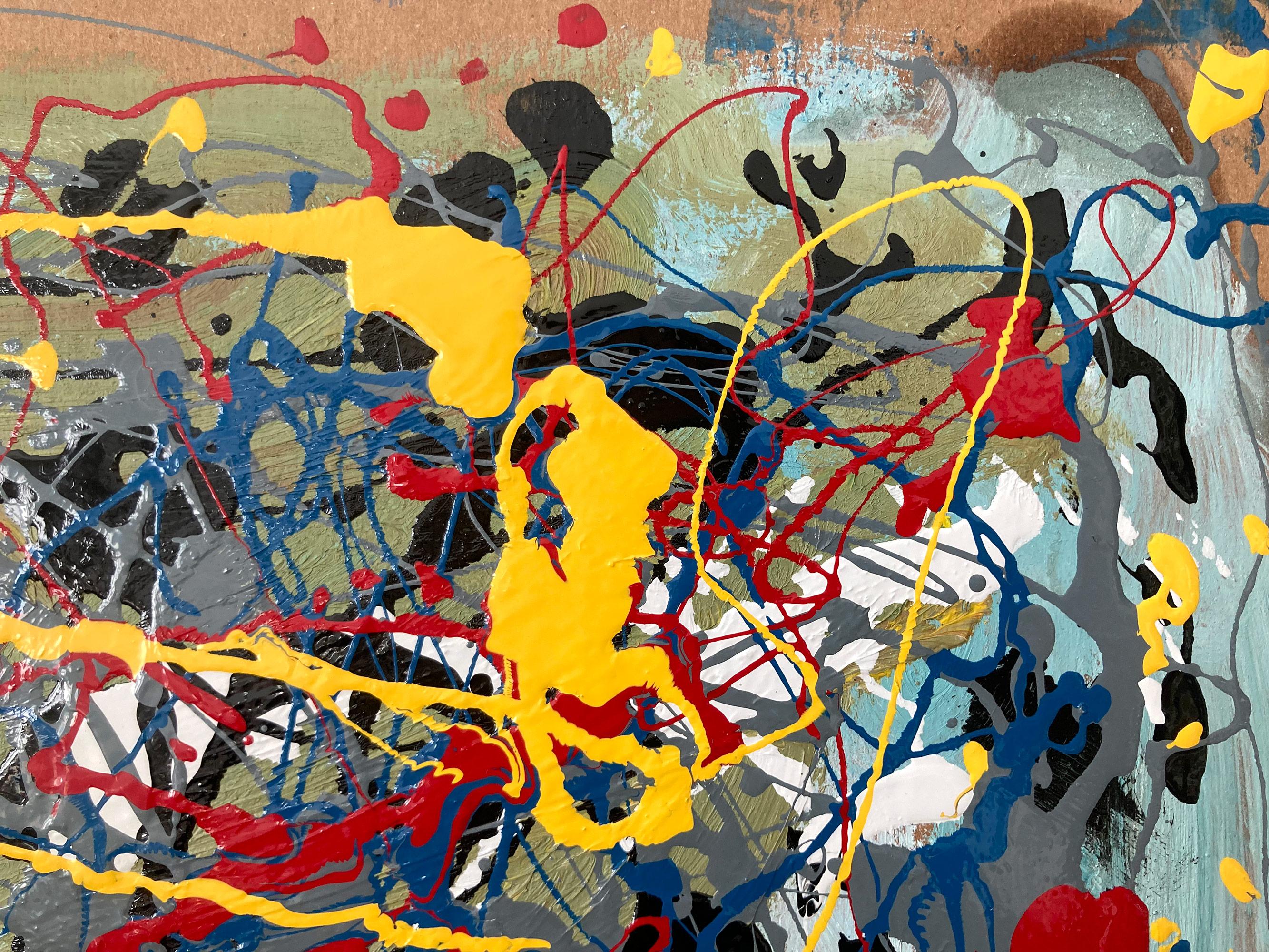 Unknown - "Untitled" Jackson Pollock Style Abstract Expressionist ...