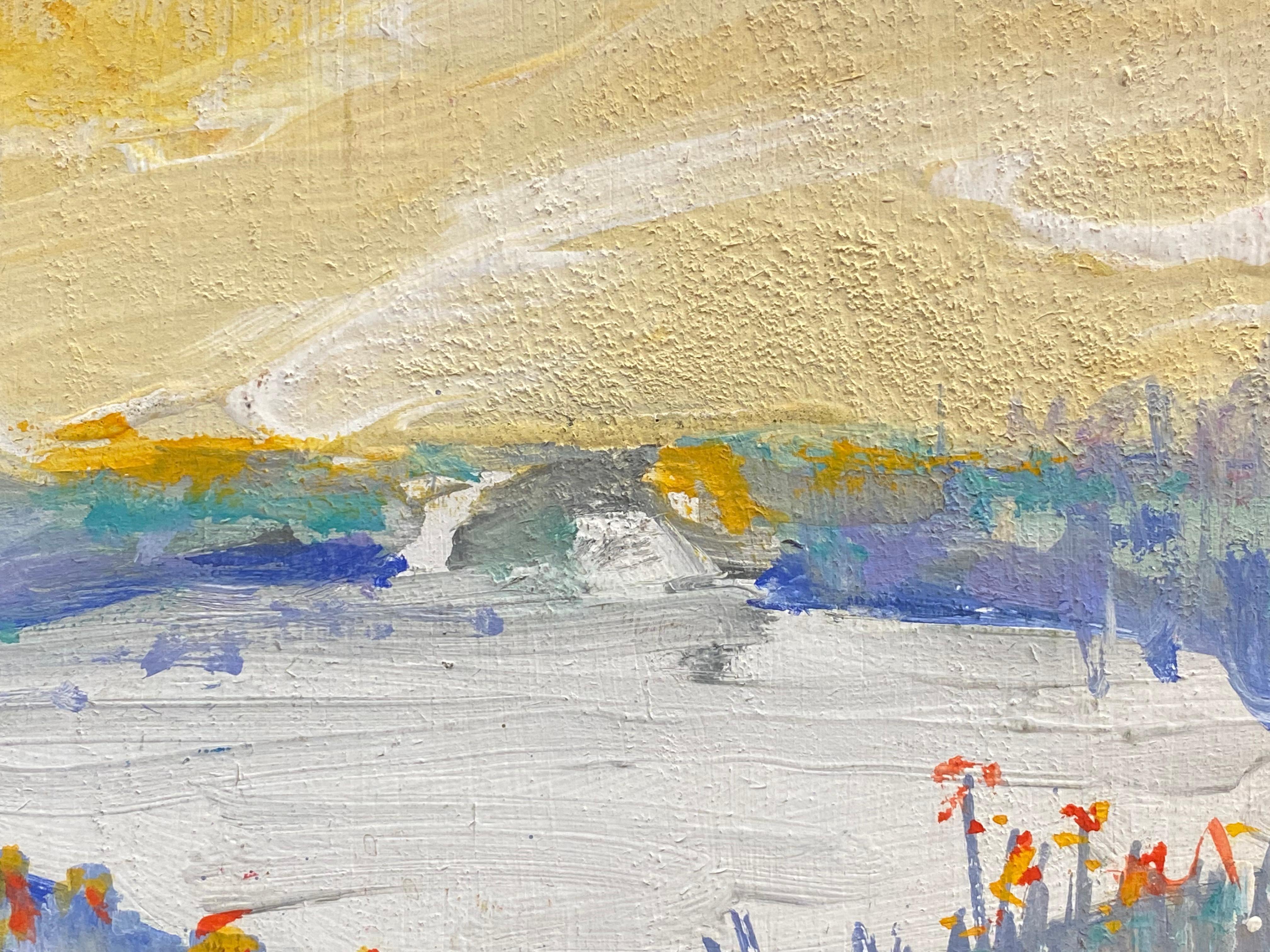 Jacques Pinon, Französischer Expressionist Landschaft Ölgemälde – Painting von Unknown