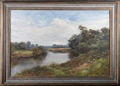 James Callowhill (1838-1917) - 1878 Oil, On The Avon