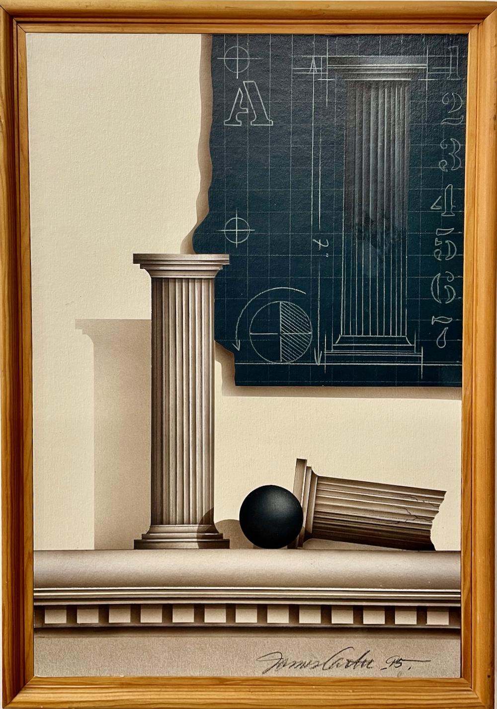 James Carter, "Blue Print" Serenity in Ivory, Taupe & Black