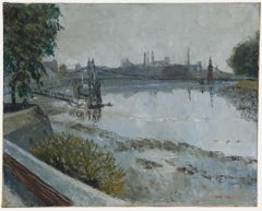 James Dring (1905-1985) - Early 20th Century Oil, Thames Scene