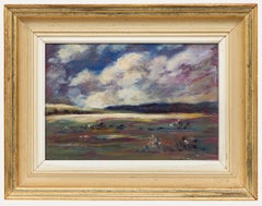 James Eatock – Gerahmtes Ölgemälde aus dem 20. Jahrhundert, Moorlandschaft