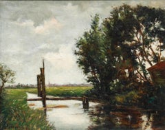 James Edward Berrington (1896-1989) - 1947 Olio, Sloot by the Weir