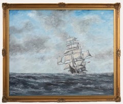 James Hedley - Framed 20th Century Oil, In Full Sail
