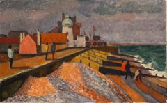 Vintage James T. A. Osborne - 1960 Oil, Stormy Weather In Aldeburgh