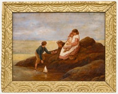 James W. Gozzard (1888-1950) - Early 20th Century Oil, The Toy Boat
