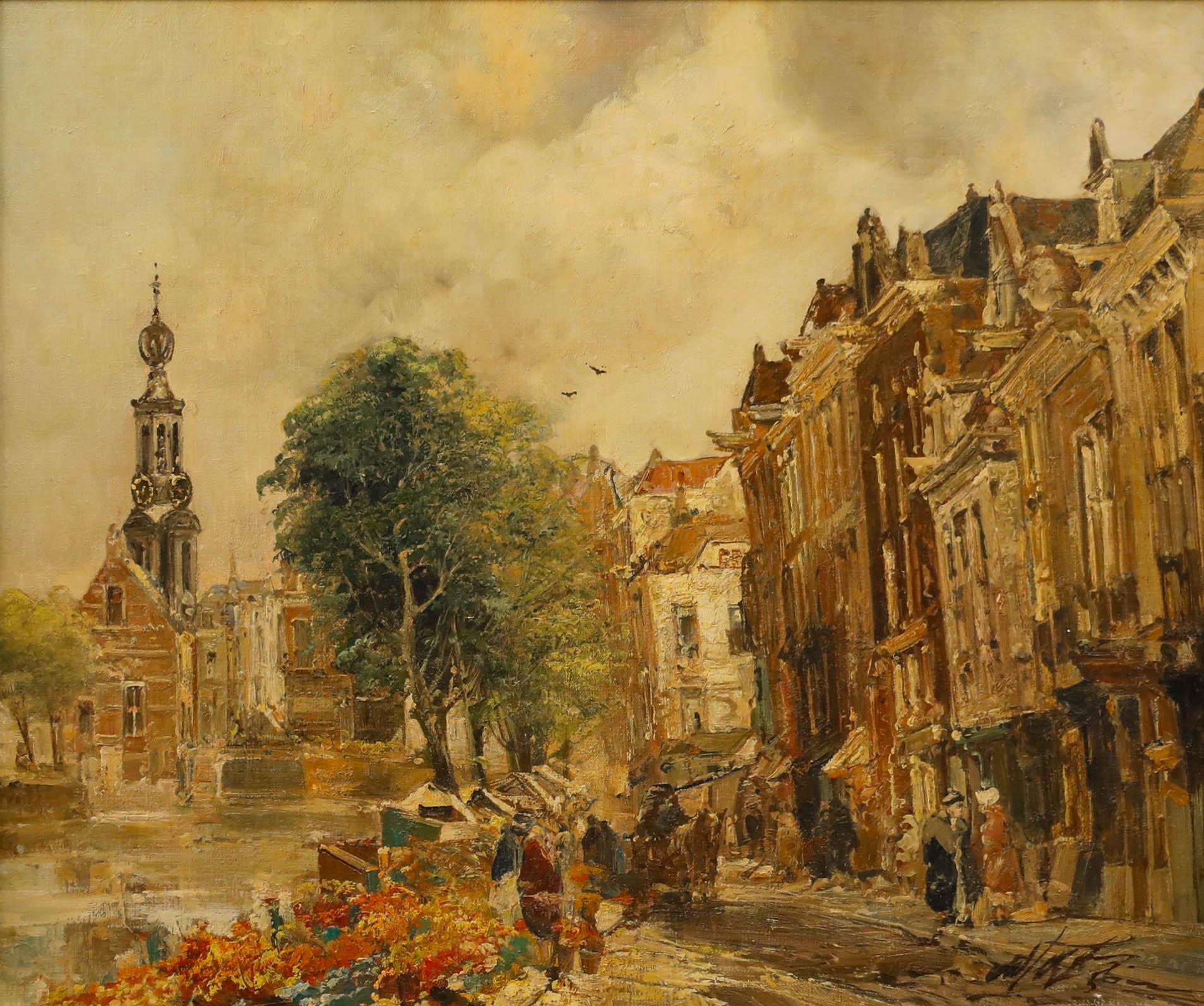 Jan de Vogel Olandese (1909-1984)  - 1956 Olio, Culemborg, Paesi Bassi - Painting di Unknown