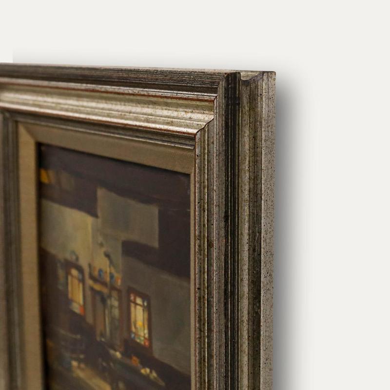 Jan H. Bolink (1913-1998) - 20. Jahrhundert Öl, Interieur einer Bauernküche 1