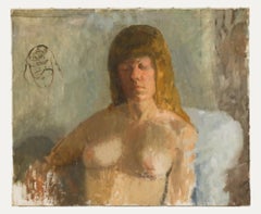 Jane Dowling (1925-2023) - 20th Century Oil, Restful Nude