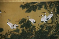 Japanische Landschaft und Tiere, Gouache-Gemälde # Two