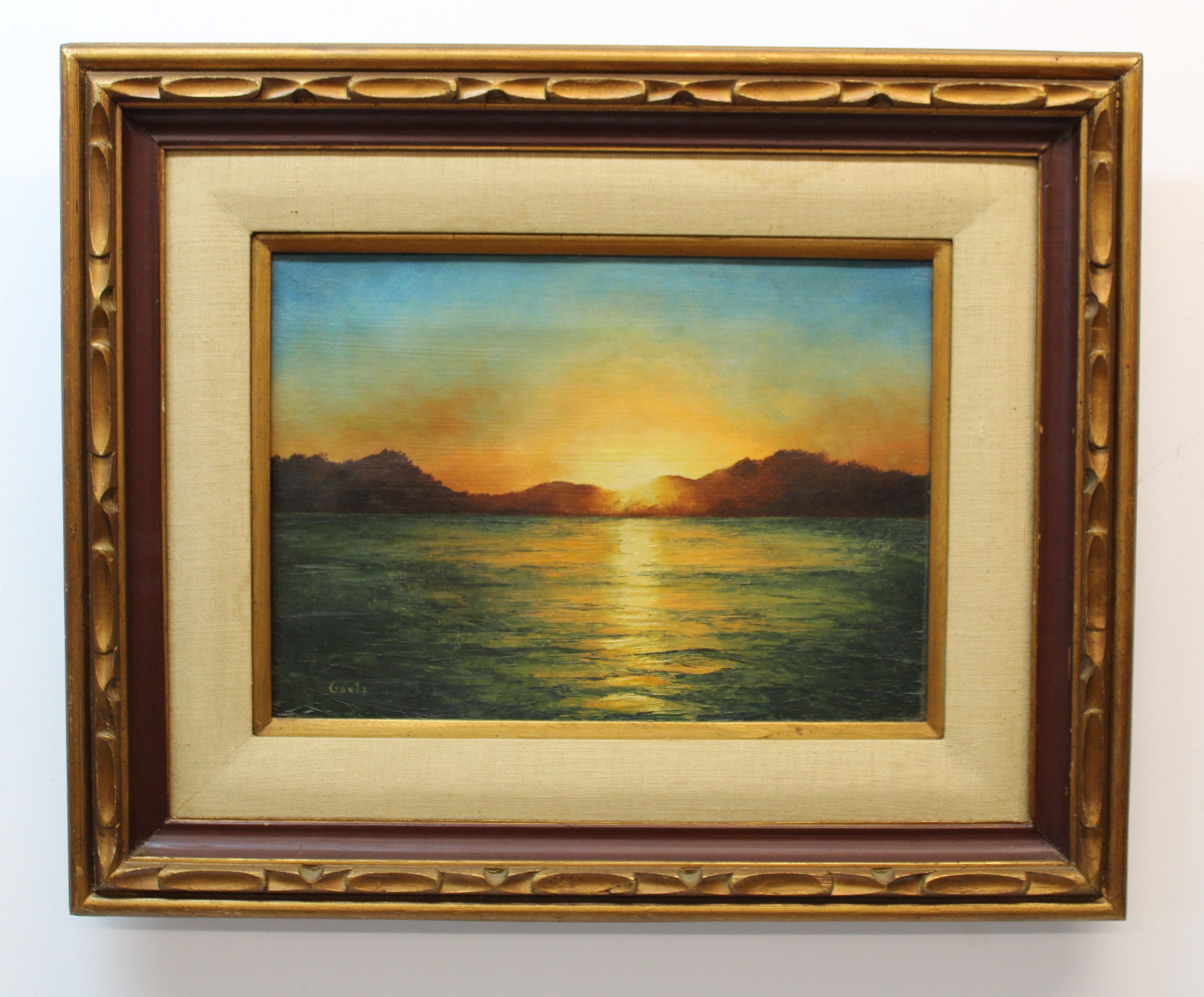 Unknown Landscape Painting - Jay Gantz " Sunset Landscape " 