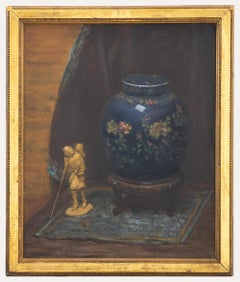 Antique Jean Ballantyne (1873–1956) - Framed Oil, Still Life with Ginger Jar