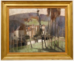 Jean-Claude Schenck (1928-2012) - Modernist 1956 Öl, La Montagne Violette