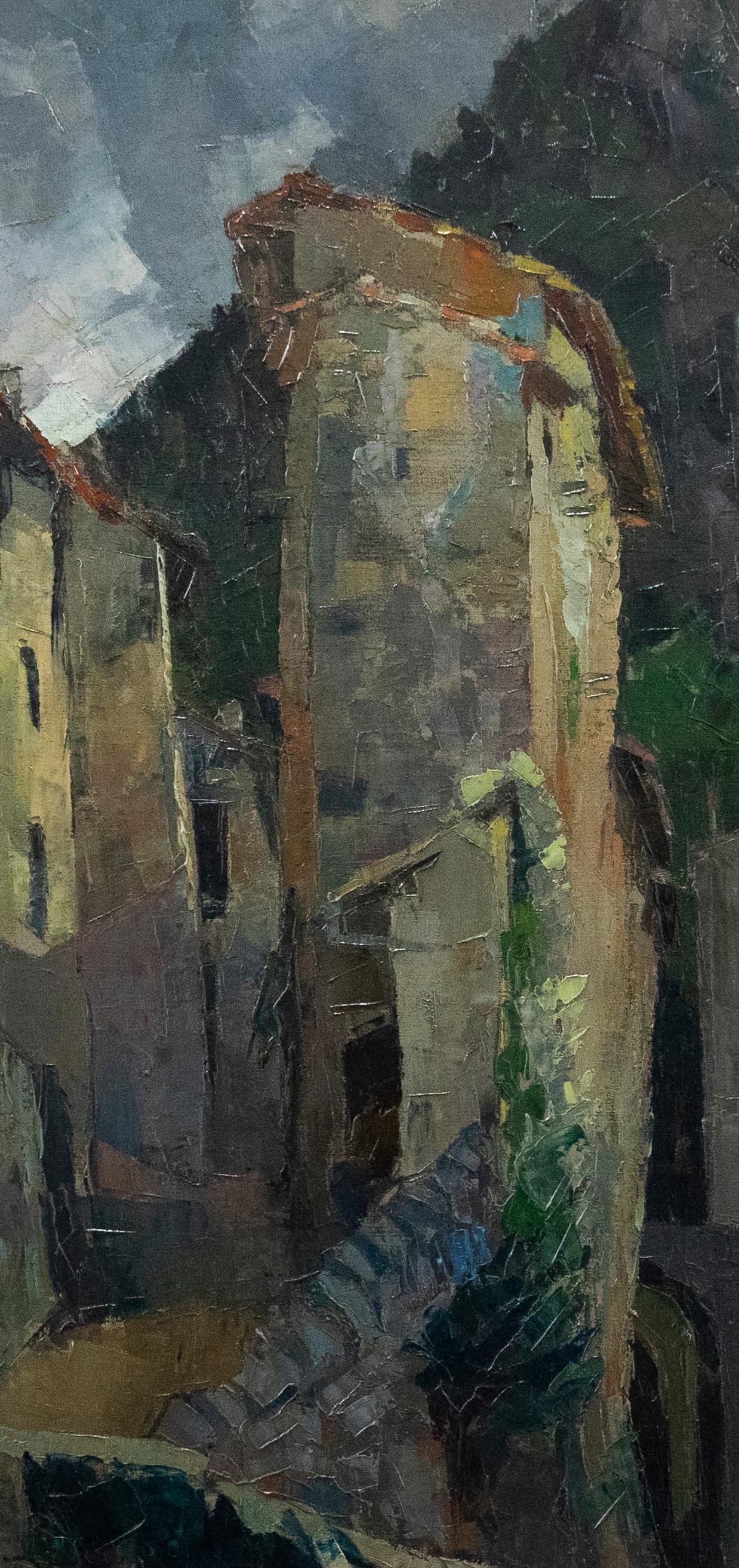 Unknown Landscape Painting - Jean Dulac (1902-1968) - 1957 Oil, Le Ruisseau
