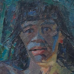 Jean Dulac (1902-1968) - Mid 20th Century Oil, Femme en Buste Nue