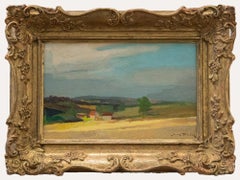 Jean Dulac (1902-1968) - Mid 20th Century Oil, Ferme dans la Campagne