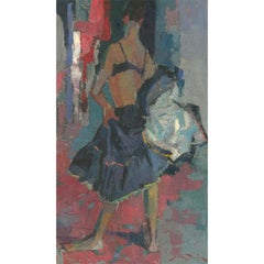 Jean Dulac (1902-1968) - Mid 20th Century Oil, Le Jupon Retrousse