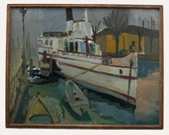 Jean Dulac (1902-1968) - Mid 20th Century Oil, Le Port Annecy