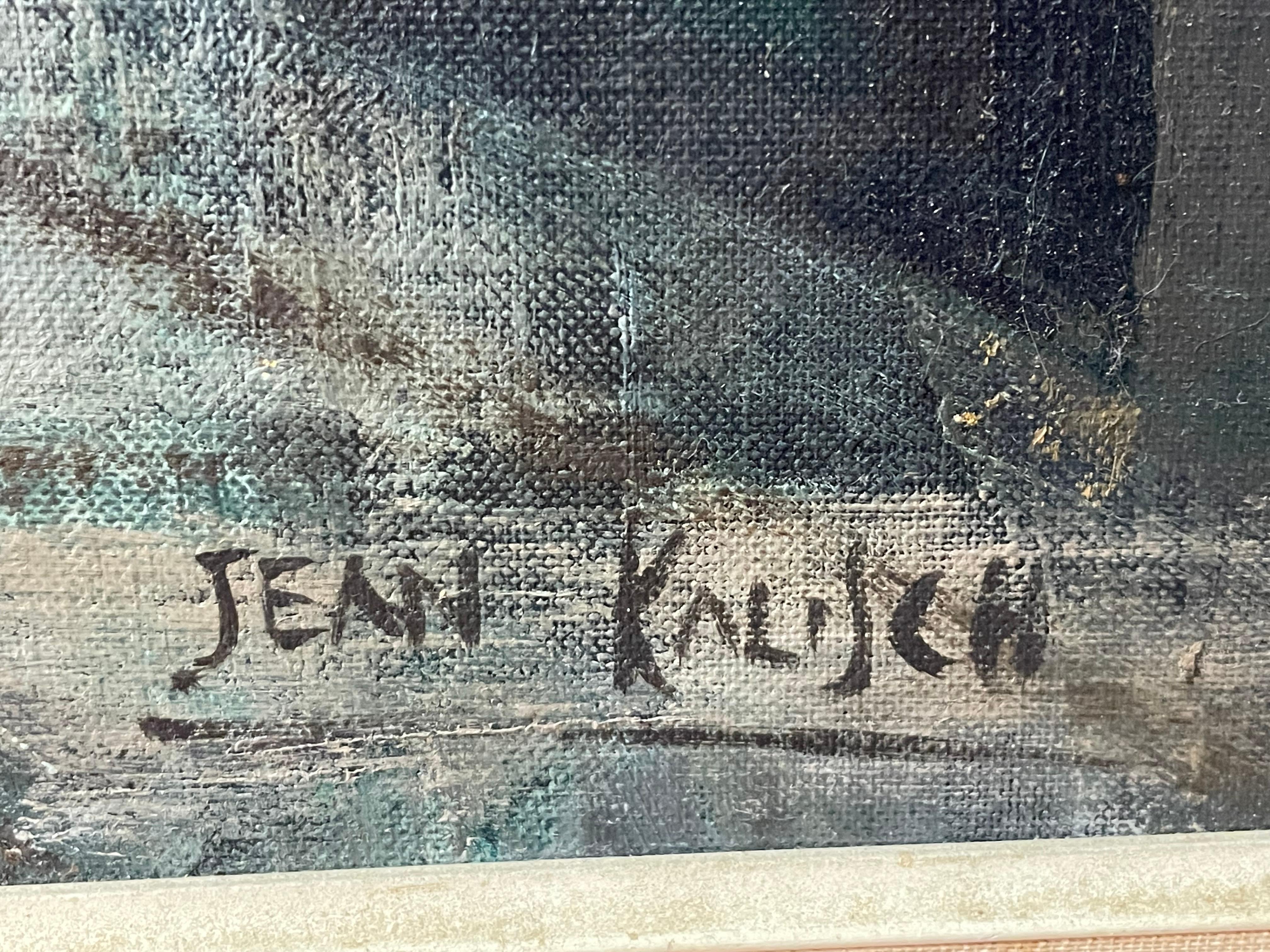 Jean Kalisch, paysage urbain du Broadway Tunnel de San Francisco - Modernisme américain Painting par Unknown