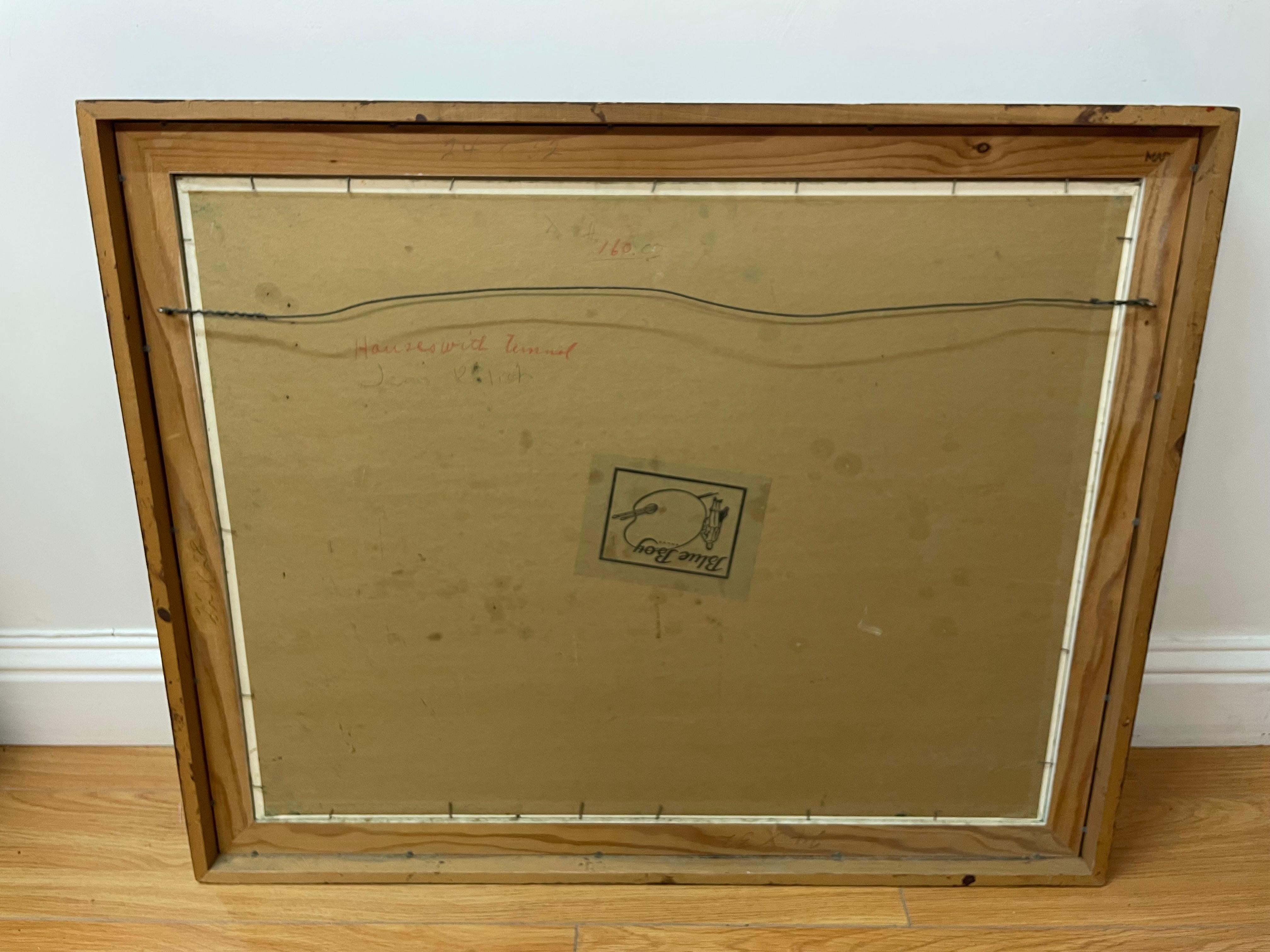 Jean Kalisch, paysage urbain du Broadway Tunnel de San Francisco - Beige Landscape Painting par Unknown