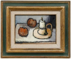 Jean Striglioni (1910-1994) - 1975 Oil, Still Life with Candlestick