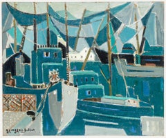 Jeanne Langlois-Bellot (1854-1986) - French School Mid 20th Century Oil, In Port