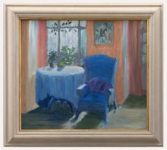 Jennifer Caplan - Olio del XX secolo incorniciato, La stanza del giardino