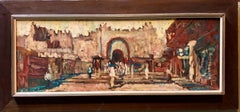 Jerusalem Old City Cityscape Modernist Oil Painting