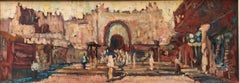 Jerusalem Old City Cityscape Modernist Oil Painting