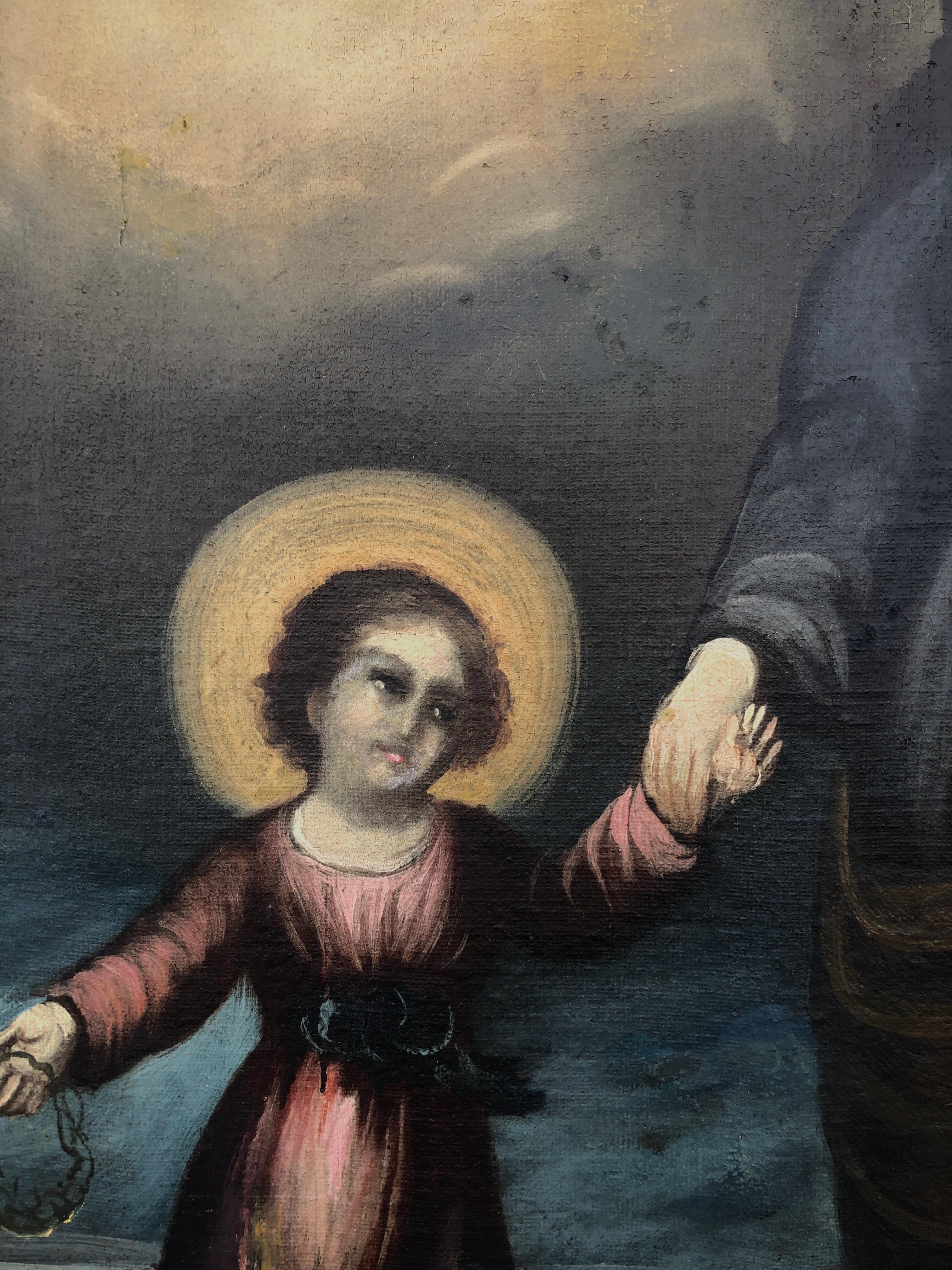 Jesucristo Guía y Protector espa�ñol Barroco tardío XVIII - Painting de Unknown