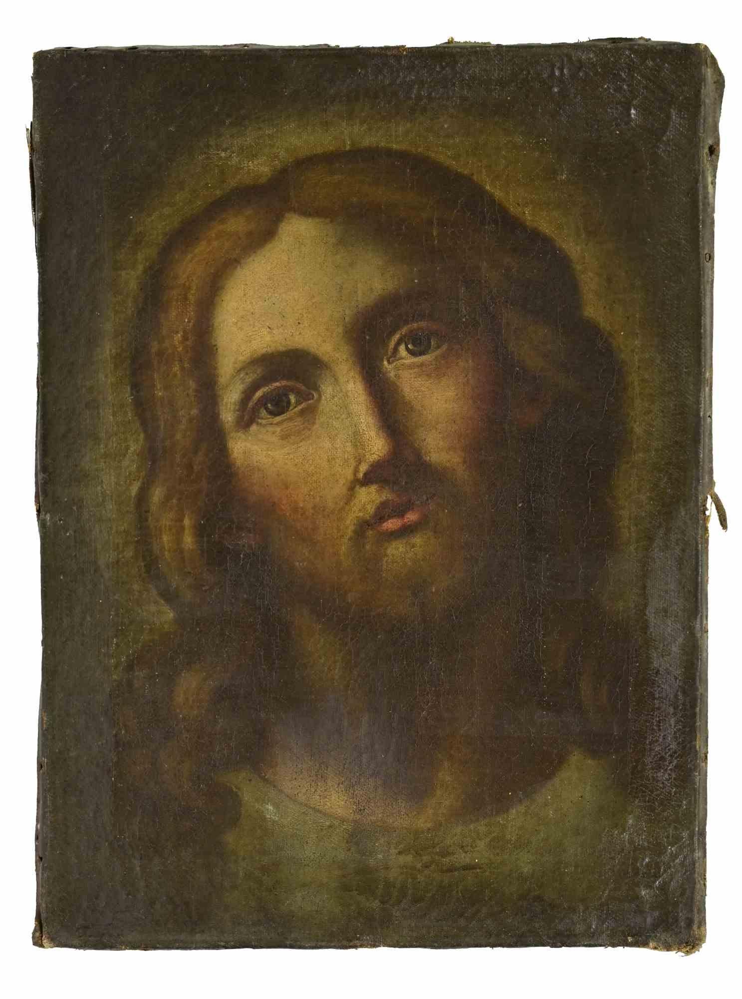 Unknown Portrait Painting - Jesus Christ - Oil Paint - Late 19th Century