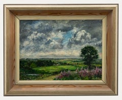 Jill Paine - Framed 20th Century Oil, Above Letheringsett