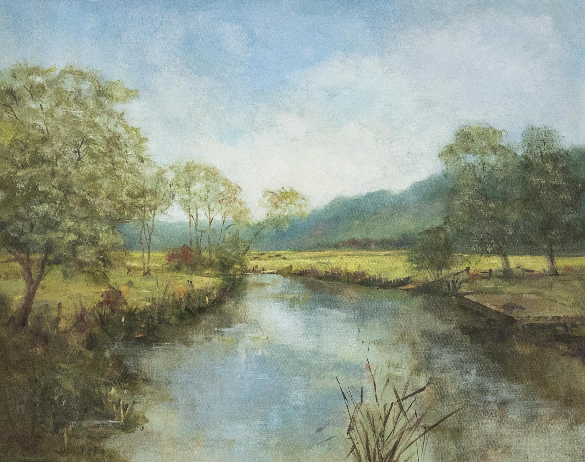 Jill Watson - Olio del 20° secolo, Sopra lo sbarramento - Painting di Unknown