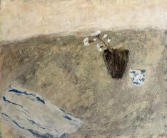 Jo Mossman's Eggcup, dipinto a olio su tavola di Stephanie Richards, 2024