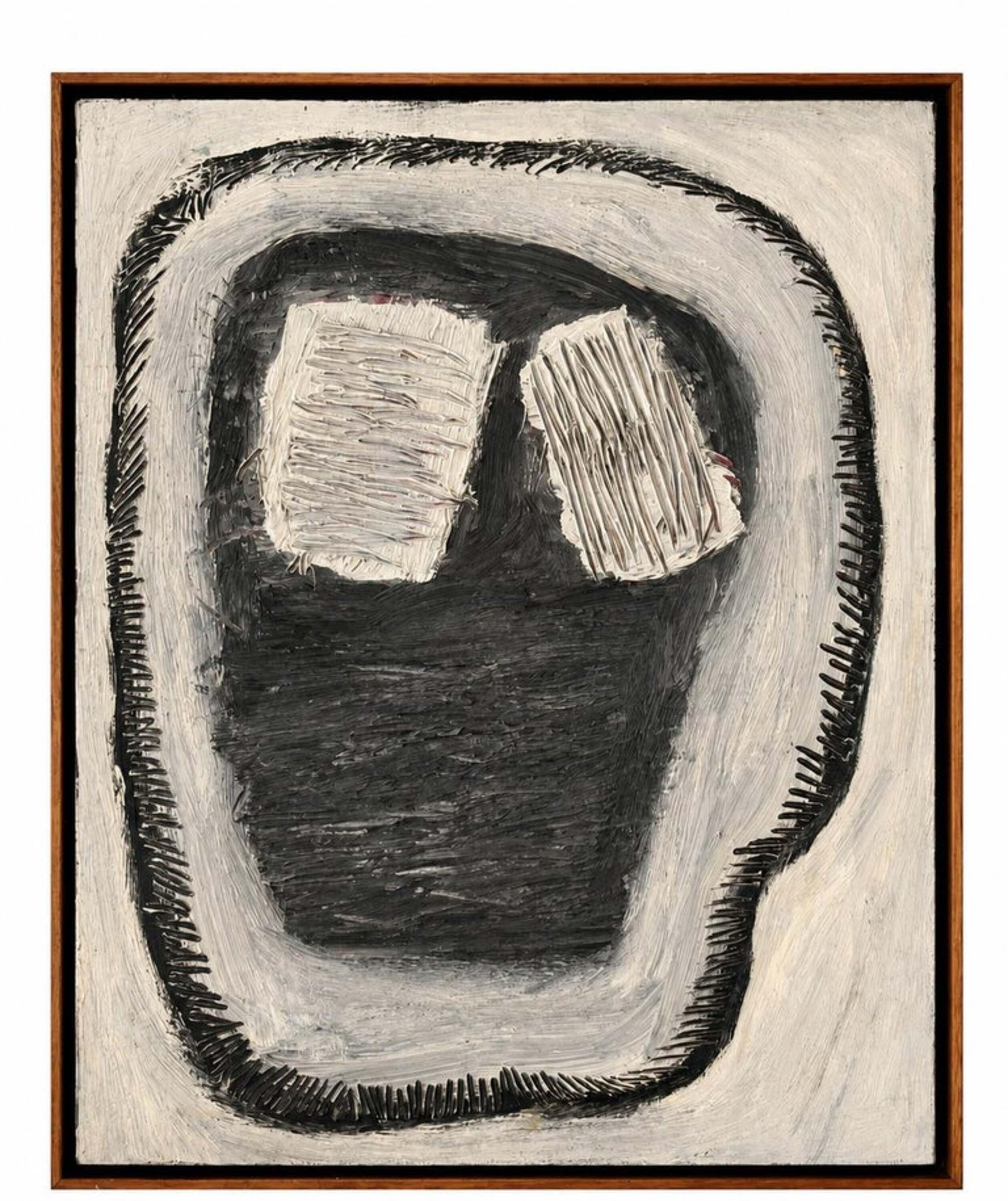 Joan Cruspinera: Abstraktes Ölgemälde auf Leinwand, 1990er Jahre