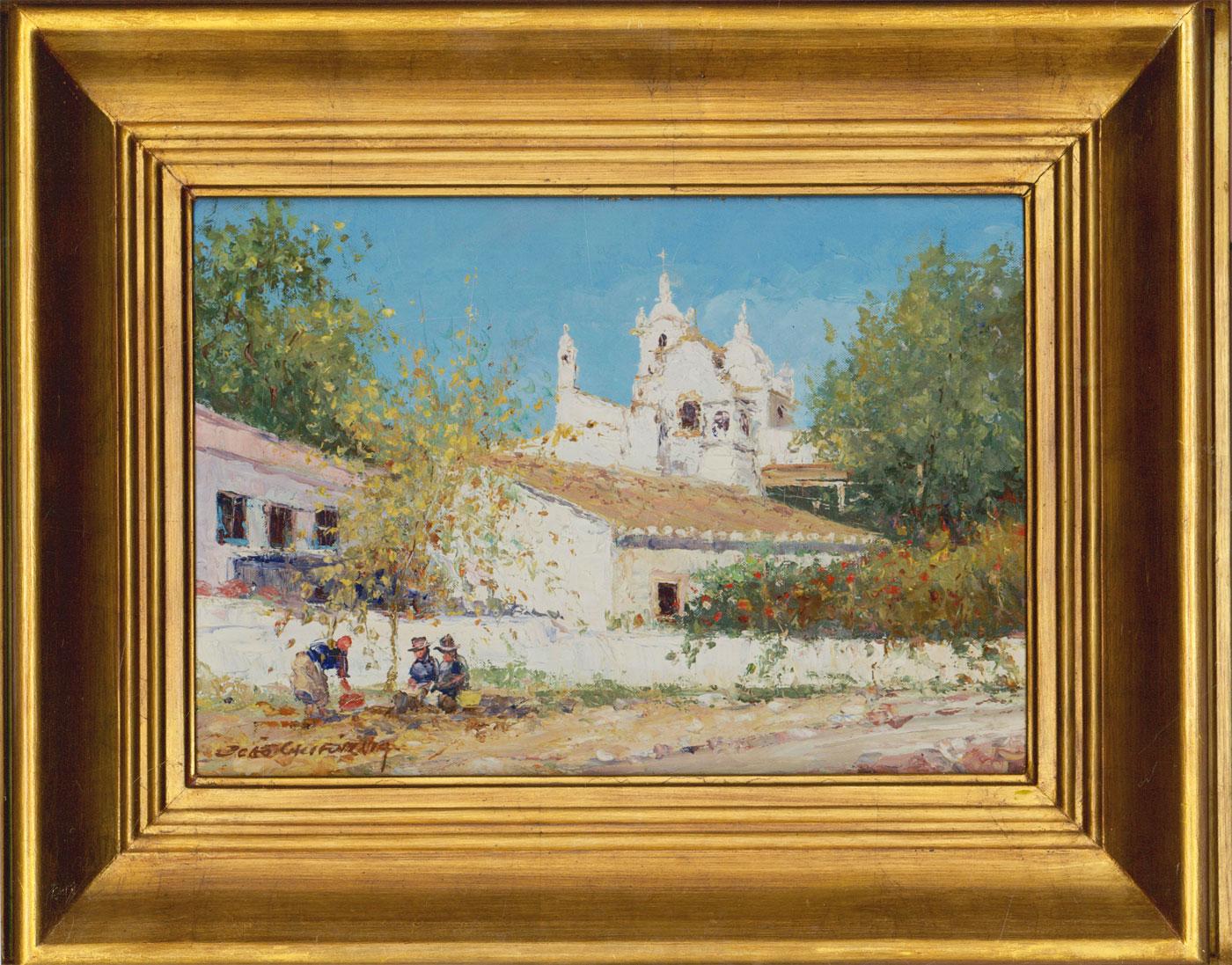 Unknown Landscape Painting - Joao California - Signed & Framed 20th Century Oil, South American View