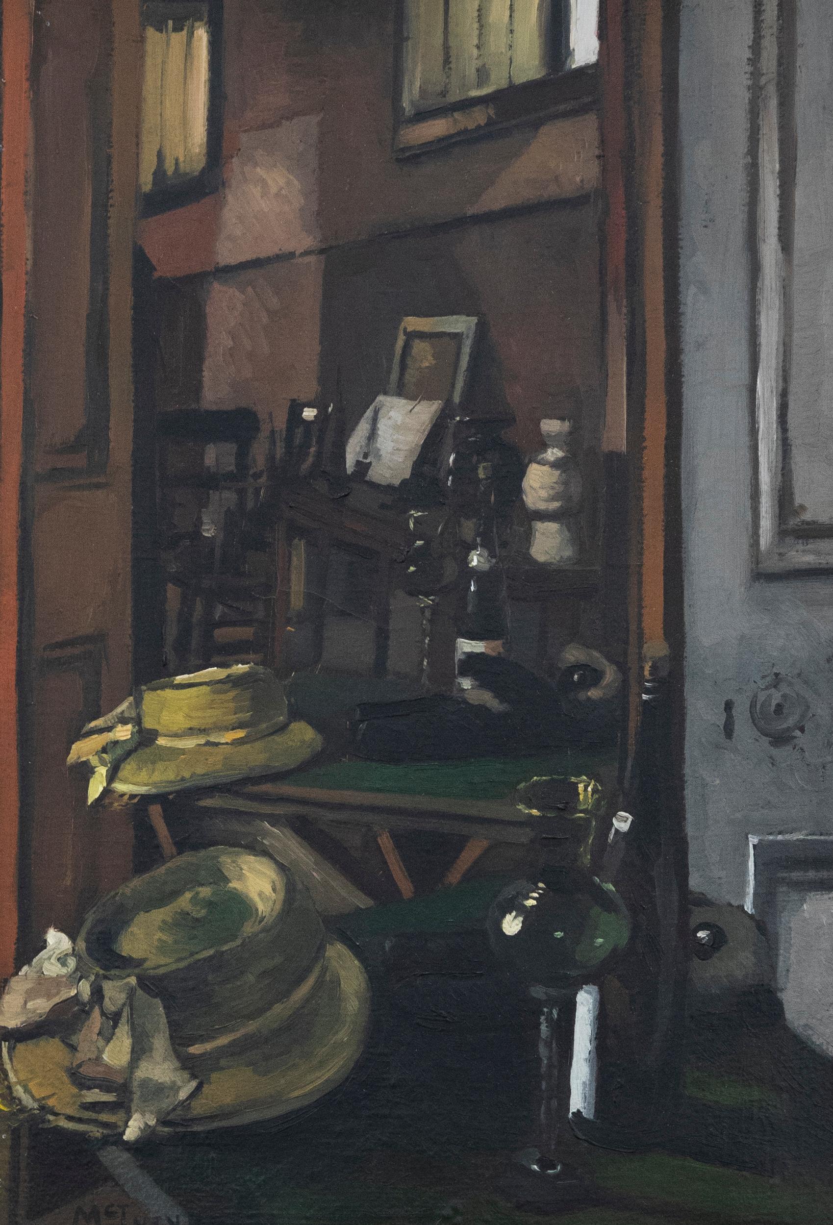 Joe McIntyre (b.1940) - 20th Century Oil, Interior Study - Painting by Unknown